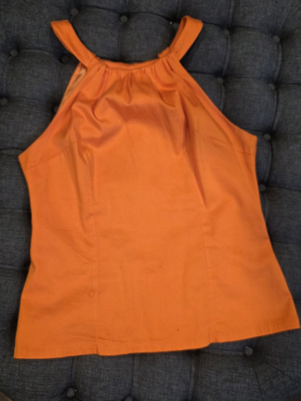 Pinup Couture Orange Harley Top XL